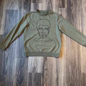 Well Worn BLM Sweatshirt Olive Size Large